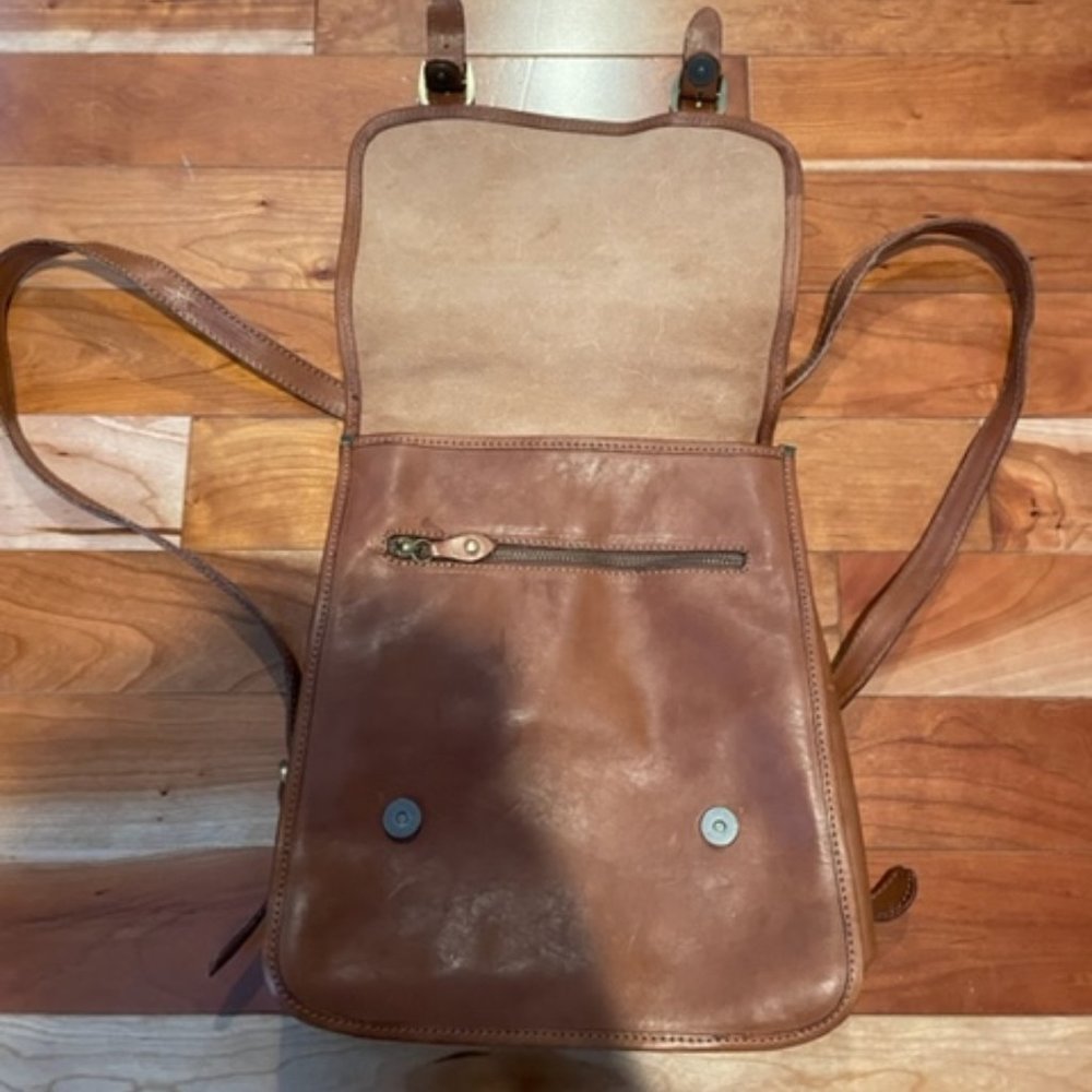 I MEDICI FIRENZE Genuine Leather Backpack Handbag - Picture 7 of 9
